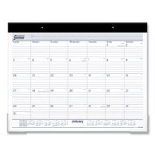 AT-A-GLANCE® Desk Pad, 21.75 x 17, White Sheets, Black Binding, Clear Corners, 12-Month (Jan to Dec): 2025 Item: AAGST2400