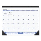 AT-A-GLANCE® Desk Pad, 22 x 17, White Sheets, Black Binding, Black Corners, 12-Month (Jan to Dec): 2025 Item: AAGSW20000