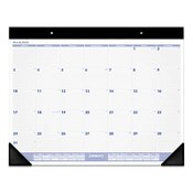 AT-A-GLANCE® Desk Pad, 24 x 19, White Sheets, Black Binding, Black Corners, 12-Month (Jan to Dec): 2025 Item: AAGSW23000