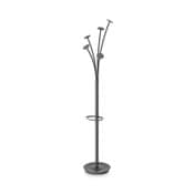 Alba™ Festival Coat Stand with Umbrella Holder, Five Knobs, 14w x 14d x 73.67h, Black Item: ABAPMFESTN
