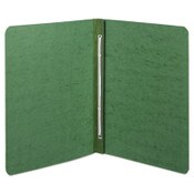 ACCO PRESSTEX Report Cover with Tyvek Reinforced Hinge, Side Bound, 2-Piece Prong Fastener, 8.5 x 11, 3" Capacity, Dark Green Item: ACC25076