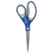 Westcott® Scissors with Antimicrobial Protection, 8" Long, 3.25" Cut Length, Straight Blue/Gray Handle, 3/Pack Item: ACM17837