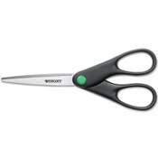 Westcott® KleenEarth Scissors, 7" Long, 2.75" Cut Length, Straight Black Handle Item: ACM44218