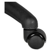 Alera® Dual Wheel Hooded Casters, Grip Ring Type B Stem, 2" Soft Nylon Wheel, Black, 5/Set Item: ALECASTERST2