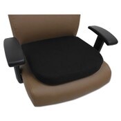 Alera® Cooling Gel Memory Foam Seat Cushion, Fabric Cover with Non-Slip Under-Cushion Surface, 16.5 x 15.75 x 2.75, Black Item: ALECGC511