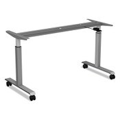 Alera® Casters for Height-Adjustable Table Bases, Grip Ring Stem, 2" Wheel, Black, 4/Set Item: ALEHT3004