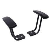 Alera® Optional Fixed Height T-Arms for Alera Essentia and Interval Series Chairs, Black, 2/Set Item: ALEIN49AKB10B