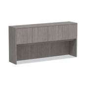 Alera® Alera Valencia Series Hutch with Doors, 4 Compartments, 70.63w x 15d x 35.38h, Gray Item: ALEVA287215GY