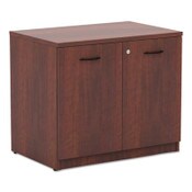 Alera® Alera Valencia Series Storage Cabinet, 34.13w x 22.78d x 29h, Medium Cherry Item: ALEVA613622MC