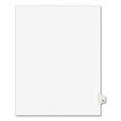 Avery® Preprinted Legal Exhibit Side Tab Index Dividers, Avery Style, 10-Tab, 73, 11 x 8.5, White, 25/Pack, (1073) Item: AVE01073