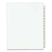 Avery® Preprinted Legal Exhibit Side Tab Index Dividers, Avery Style, 25-Tab, 51 to 75, 11 x 8.5, White, 1 Set, (1332) Item: AVE01332