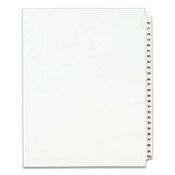 Avery® Preprinted Legal Exhibit Side Tab Index Dividers, Avery Style, 25-Tab, 76 to 100, 11 x 8.5, White, 1 Set, (1333) Item: AVE01333