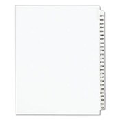 Avery® Preprinted Legal Exhibit Side Tab Index Dividers, Avery Style, 25-Tab, 201 to 225, 11 x 8.5, White, 1 Set, (1338) Item: AVE01338