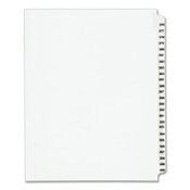Avery® Preprinted Legal Exhibit Side Tab Index Dividers, Avery Style, 25-Tab, 376 to 400, 11 x 8.5, White, 1 Set, (1345) Item: AVE01345
