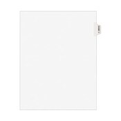 Avery® Avery-Style Preprinted Legal Side Tab Divider, 26-Tab, Exhibit V, 11 x 8.5, White, 25/Pack, (1392) Item: AVE01392