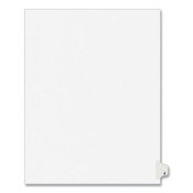 Avery® Preprinted Legal Exhibit Side Tab Index Dividers, Avery Style, 26-Tab, Z, 11 x 8.5, White, 25/Pack, (1426) Item: AVE01426