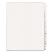 Avery® Preprinted Legal Exhibit Side Tab Index Dividers, Allstate Style, 26-Tab, A to Z, 11 x 8.5, White, 1 Set, (1700) Item: AVE01700