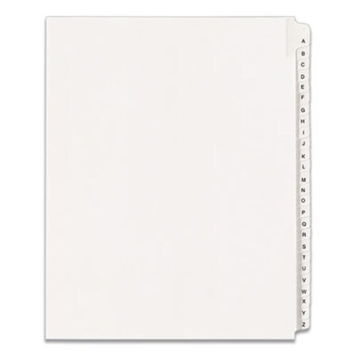 Avery® Preprinted Legal Exhibit Side Tab Index Dividers, Allstate Style, 26-Tab, A to Z, 11 x 8.5, White, 1 Set, (1700) Item: AVE01700