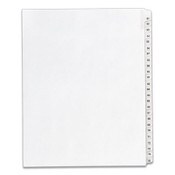 Avery® Preprinted Legal Exhibit Side Tab Index Dividers, Allstate Style, 25-Tab, 51 to 75, 11 x 8.5, White, 1 Set, (1703) Item: AVE01703
