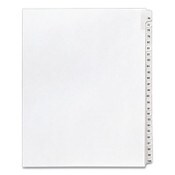 Avery® Preprinted Legal Exhibit Side Tab Index Dividers, Allstate Style, 25-Tab, 76 to 100, 11 x 8.5, White, 1 Set, (1704) Item: AVE01704