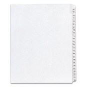 Avery® Preprinted Legal Exhibit Side Tab Index Dividers, Allstate Style, 25-Tab, 101 to 125, 11 x 8.5, White, 1 Set, (1705) Item: AVE01705
