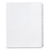 Avery® Preprinted Legal Exhibit Side Tab Index Dividers, Allstate Style, 25-Tab, 126 to 150, 11 x 8.5, White, 1 Set, (1706) Item: AVE01706