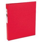 Avery® Economy Non-View Binder with Round Rings, 3 Rings, 1" Capacity, 11 x 8.5, Red, (3310) Item: AVE03310