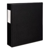 Avery® Durable Non-View Binder with DuraHinge and EZD Rings, 3 Rings, 2" Capacity, 11 x 8.5, Black, (8502) Item: AVE08502