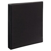 Avery® Durable View Binder with DuraHinge and EZD Rings, 3 Rings, 1" Capacity, 11 x 8.5, Black, (9300) Item: AVE09300