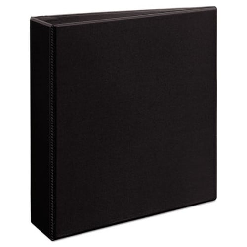 Avery® Durable View Binder with DuraHinge and EZD Rings, 3 Rings, 2" Capacity, 11 x 8.5, Black, (9500) Item: AVE09500
