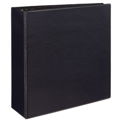 Avery® Durable View Binder with DuraHinge and EZD Rings, 3 Rings, 4" Capacity, 11 x 8.5, Black, (9800) Item: AVE09800