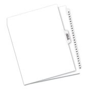 Avery® Preprinted Legal Exhibit Side Tab Index Dividers, Avery Style, 26-Tab, 26 to 50, 11 x 8.5, White, 1 Set Item: AVE11372