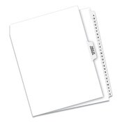 Avery® Preprinted Legal Exhibit Side Tab Index Dividers, Avery Style, 27-Tab, A to Z, 11 x 8.5, White, 1 Set Item: AVE11374