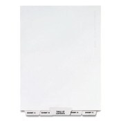 Avery® Preprinted Legal Exhibit Bottom Tab Index Dividers, Avery Style, 27-Tab, Exhibit A to Exhibit Z, 11 x 8.5, White, 1 Set Item: AVE11376