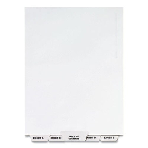 Avery® Preprinted Legal Exhibit Bottom Tab Index Dividers, Avery Style, 27-Tab, Exhibit A to Exhibit Z, 11 x 8.5, White, 1 Set Item: AVE11376