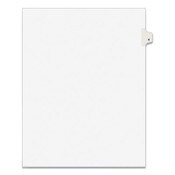 Avery® Preprinted Legal Exhibit Side Tab Index Dividers, Avery Style, 10-Tab, 4, 11 x 8.5, White, 25/Pack Item: AVE11914
