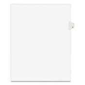 Avery® Preprinted Legal Exhibit Side Tab Index Dividers, Avery Style, 10-Tab, 7, 11 x 8.5, White, 25/Pack Item: AVE11917