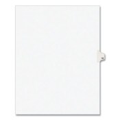 Avery® Preprinted Legal Exhibit Side Tab Index Dividers, Avery Style, 10-Tab, 12, 11 x 8.5, White, 25/Pack Item: AVE11922