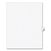 Avery® Preprinted Legal Exhibit Side Tab Index Dividers, Avery Style, 10-Tab, 15, 11 x 8.5, White, 25/Pack Item: AVE11925
