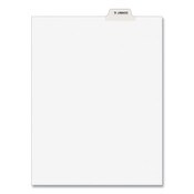 Avery® Avery-Style Preprinted Legal Bottom Tab Divider, 26-Tab, Exhibit G, 11 x 8.5, White, 25/PK Item: AVE11946