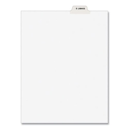 Avery® Avery-Style Preprinted Legal Bottom Tab Divider, 26-Tab, Exhibit G, 11 x 8.5, White, 25/PK Item: AVE11946