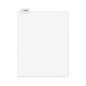 Avery® Avery-Style Preprinted Legal Bottom Tab Divider, 26-Tab, Exhibit J, 11 x 8.5, White, 25/PK Item: AVE11949