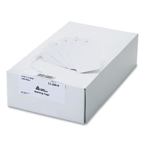 Avery® Medium-Weight White Marking Tags, 3.25 x 1.94, 1,000/Box Item: AVE12200