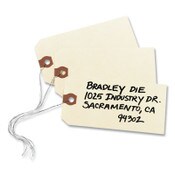 Avery® Unstrung Shipping Tags, 11.5 pt Stock, 4.75 x 2.38, Manila, 1,000/Box Item: AVE12305