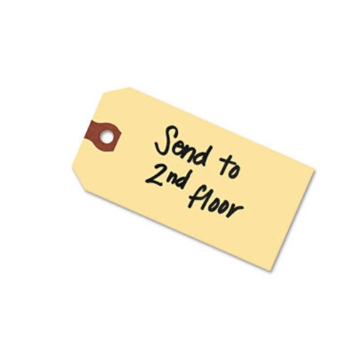 Avery® Unstrung Shipping Tags, 11.5 pt. Stock, 5.25 x 2.63, Manila, 1,000/Box Item: AVE12306