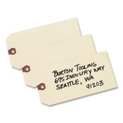 Avery® Unstrung Shipping Tags, 11.5 pt Stock, 6.25 x 3.13, Manila, 1,000/Box Item: AVE12308