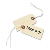 Avery® Strung Shipping Tags, 11.5 pt Stock, 3.75 x 1.88, Manila, 1,000/Box Item: AVE12503