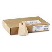 Avery® Strung Shipping Tags, 11.5 pt Stock, 4.75 x 2.38, Manila, 1,000/Box Item: AVE12505