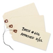 Avery® Double Wired Shipping Tags, 11.5 pt Stock, 6.25 x 3.13, Manila, 1,000/Box Item: AVE12608
