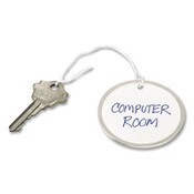 Avery® Heavyweight Stock Metal Rim Tags, 2.25" dia, White, 500/Box Item: AVE14316